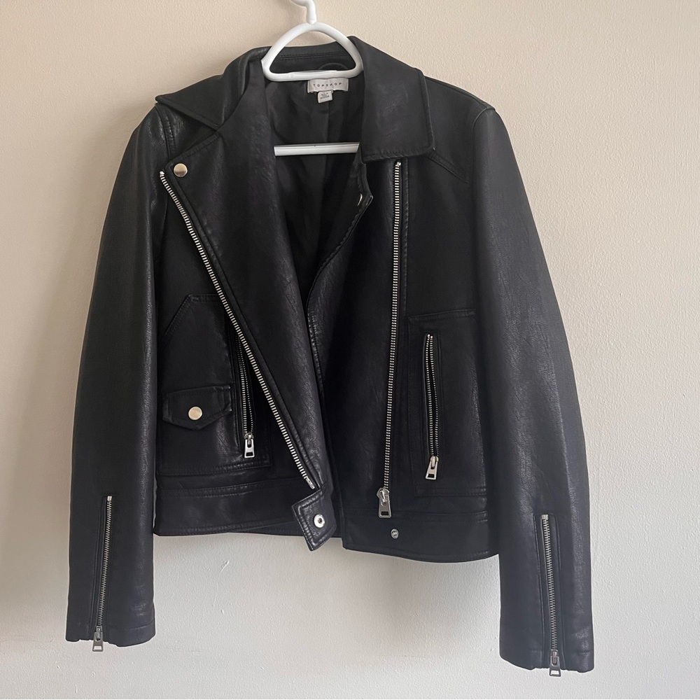 Black Faux Leather Jacket